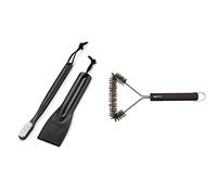 Weber Kit de Maintenance pour Barbecue à Gaz, Noir & Amazon Basics Brosse de Nettoyage Triangulaire pour Grille de Barbecue 30,5 cm