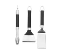 Weber Set d'ustensiles pour plancha 3 pièces – Acier inoxydable, Lavable au lave‑vaisselle