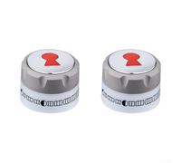 Weber Lot de 2 boutons de grille éclairés pour cadran de 6,9 cm de diamètre | Convient pour Weber pour Summit 2012+, diamètre extérieur de 6 cm, cadran phosphorescent, barbecue de nuit facile
