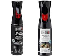 Weber Nettoyant Émail, Noir, 25 x 6 x 9 cm & Huile Anti-Adhérence, Noir, 200 mL