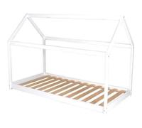 Lit cabane PANDA 90x190 + 1 sommier / Blanc