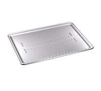 Weber Pare-Chaleur - Grand (39x 26cm), Lot de 4, en Aluminium, Compatible avec la Grille de rôtissage Grand (6564), Permet Une Cuisson indirecte, idéal pour Tous Les barbecues - Argent (6562)