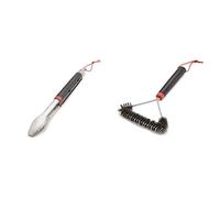 Weber Pince Noir & Brosse inox triangulaire, 30 cm