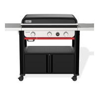 Weber Plancha gaz Slate, 3 brûleurs sur chariot, 76x46 cm, Noir