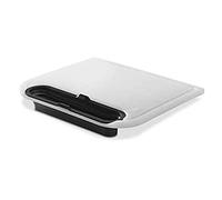 Weber Planche à découper (35 x 31cm) avec bac de récupération (détachable et Pliable), rigole de récupération de jus de Viande, Compatible avec Tous Les barbecues - Blanc (7032)