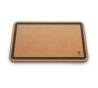 Weber Planche à découper (49 x 27cm), compatible avec les couteaux, passe au lave-vaisselle, avec rigoles de récupération des jus, s'adapte parfaitement aux tablettes des Smokefire - Marron (7005)