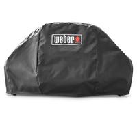 Weber Premium Housse de Protection pour Barbecue Pulse 2000, Respirante, résistante aux UV et à l’Eau, Protection Contre Le Vent et Les intempéries, Fixation par Bandes Auto-agrippantes, Noir (7140)