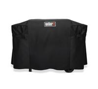 Weber Premium Housse de Protection pour plancha Slate GP 71 cm, Respirante, résistante aux UV et à l’Eau, Protection Contre Le Vent et Les intempéries, Noir (3401337)