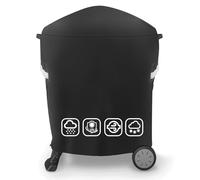 Weber Q100/Q200 Housse de barbecue sur chariot 600D Oxford 7113 Housse de barbecue Weber Q1000/Q1200/Q1400/Q2000/Q2200/Q2400 avec support portable, imperméable, indéchirable