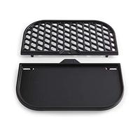 Weber Sear Grate & Plancha pour Gourmet BBQ System/Insert 2-en-1 pour saisir à feu Vif ou Griller à Plat - Noir (8858)