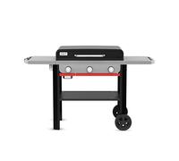 Weber SLATE GPD 71 cm Plancha Premium / 3 brûleurs, chaleur uniforme jusqu’au bord, jusqu’à 260 °C, surface antiadhésive émaillée, surface de cuisson 3483 cm², noir