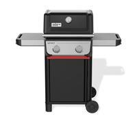 Weber Spirit E-210 Barbecue à gaz, 2 brûleurs, surface de cuisson 51 x 46 cm, thermomètre sur le couvercle, 2 roues, noir/argent (1500838)