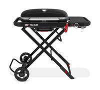 Barbecue gaz WEBER Gaz Traveler, sur chariot, 1 brûleur, surface de cuisson 63.5 x 34.3 cm