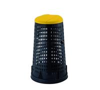 WEBMARKETPOINT Panier Noir/Jaune 58 x 90 cm 100 l