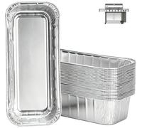 WEBROIL 6498 6417 Lot de 20 bacs récupérateurs de Graisse pour Weber Genesis II 400 et 600 en Aluminium pour Grille à gaz Weber 71,1 cm/91,4 cm, pour Barbecue à gaz Weber 400/600 Summit Series