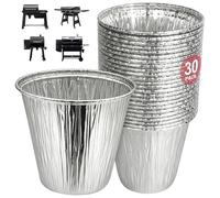 WEBROIL BAC608 Lot de 30 doublures de Seau à Graisse pour grilles à granulés Traeger Timberline et Timberline XL, Traeger Lronwood, Lronwood XL jetables pour Gril d'égouttement