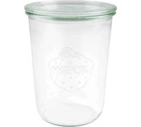 WECK 743 Verre en forme de chute, carton de 6 feuilles de 3/4 l sans anneaux et