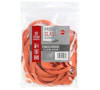 Weck 76136 Lot de 30 joints en caoutchouc 112 x 128 mm Ø 120 mm, Orange