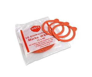 Weck Bocal Rings - Lot de 10 Joints d'étanchéité pour Bocal - Joints Ø 80 - Anneaux de Remplacement Diamètre 80 mm