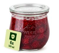 Weck -Verre tulipe, bord rond, verre transparent, 370 ml