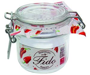 Weck Bormioli Rocco 4261 Fido Lot de 6 bocaux avec joints en caoutchouc, bocaux à dessert, pots à confiture 255 ml