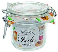 Weck Bormioli Rocco 58298 Fido Lot de 6 bocaux avec joints en caoutchouc, bocaux à dessert, pots à confiture 350 ml