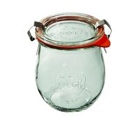 Weck Lot de 12 bocaux en verre tulipe de 220 ml avec couvercle, joint et 2 bouchons. Pour conserver les conserves, les jus, le stockage hermétique des ingrédients secs