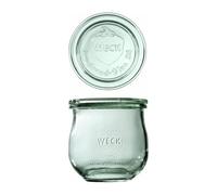 Weck Lot de 6 bocaux cylindriques de 370 ml - Pour la conservation des confitures, des jus, des ingrédients secs