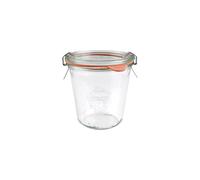 Weck Lot de 6 bocaux de 290 ML avec Un Couvercle de 80 mm, Joint et Clips Inclus, en Verre, Transparent