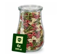 Weck Tulpe Verre (Set 4 pièces en carton) - Pot de verre - einkoch Verre - Made in Germany (750 ml)