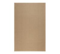 WECONhome Tapis en jute durable pour un design d'intérieur intemporel avec revêtement antidérapant intégré, parfait pour le salon, la chambre ou le bureau - Hugo Two (160 x 230 cm, marron naturel)