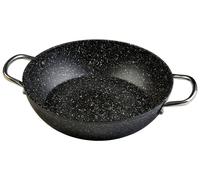 WECOOK ! Casserole en granit, modèle bas, compatible induction, complète, 32 cm, en aluminium forgé