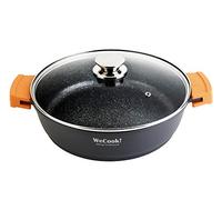 WECOOK Ecochef Titan, casserole de 32 cm, revêtement antiadhésif Quantanium sans PFOA, pour la cuisine, en titane, sans aluminium
