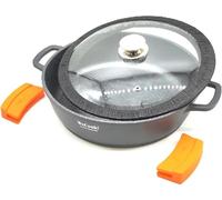 WECOOK Ecochef Titan, casserole de 32 cm, revêtement antiadhésif Quantanium sans PFOA, pour la cuisine, en titane, sans aluminium