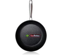 WECOOK! Ecochef Titane Poêle à Frire 24cm, Induction, Antiadhésive QUANTANIUM 5 Couches, Écologique sans PFOA, Aluminium Forgé, Épaisseur 4 mm, Vitrocéramique, Gaz, Lave-vaisselle