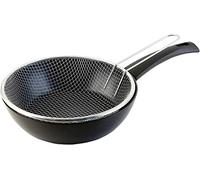 WECOOK! Ecogreen Friteuse/Faitout avec Panier, 20 cm Induction, Antiadhésive XYLAN Plus Écologique sans PFOA, Aluminium Pressé, Protecteur en Tissu, Vitrocéramique, Gaz, Lave-vaisselle