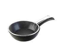 WECOOK! FriteuseFaitout avec Panier, 24cm Induction, Antiadhésive XYLAN Plus sans PFOA, Aluminium Pressé, Protecteur en Tissu, Vitrocéramique, Gaz, Lave-vaisselle