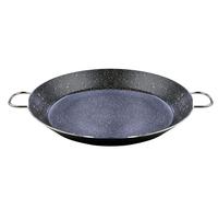 WECOOK! Granite poêle à paella induction, 46 cm, 12 Portions, Aluminium Pressé, Antiadhésif Écologique sans PFOA, Épaisseur de 3 mm, adaptée à Toutes les Cuisines, Vitrocéramique, Gaz, Lave-Vaisselle.