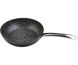 WECOOK! Granite Poêle Honda Aluminium Forgé 24cm, Induction Complète, Antiadhésif écologique Pierre sans PFOA, Poignée en acier professionnel, Convient à toutes les cuisines