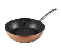 WECOOK Professional Poêle à Frire Profonde 20 cm, Induction, Pierre Antiadhésive sans PFOA, Aluminium Forgé, Épaisseur 2,8 mm, Copper, Poignée en Acier Inox., Vitrocéramique, Gaz, Four