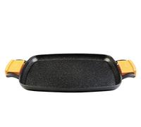 WECOOK! Vitae Plancha Grill Induction 47 x 30 cm Antiadhésive | Aluminium moulé de 5 mm avec revêtement antiadhésif, poignées en silicone, compatible vitrocéramique, gaz et four