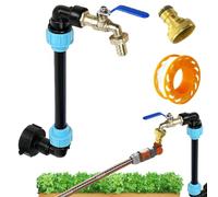 Wectirc Adaptateur de réservoir | Connecteur de robinet à filetage de 1,9 cm - Connecteur de tuyau étanche pour jardin, camping, récipient d'irrigation en plein air, arrière-cour