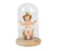 Wectirc Bébé Jésus, figurine lumineuse de crèche de bébé Jésus avec lumière, pièce de table, figurines de collection lumineuses pour la maison, le bureau, les vacances, Noël, l'église chrétienne