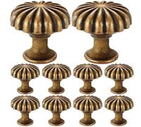 Wectirc Boutons de tiroir de commode | Boutons de tirage en forme de citrouille, en alliage de zinc, poignées rondes pour relooking de meubles, maison, salon, chambre à coucher, salle de bain