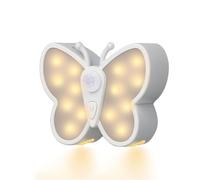 Wectirc Lampe d'intérieur avec détecteur de mouvement en forme de papillon - Veilleuse à coller n'importe où - Lumière d'escalier - Lumière activée par le mouvement pour couloir