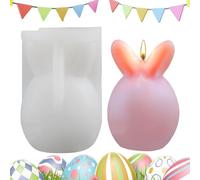 Wectirc Moules à œufs de Pâques | Moule à bougie en forme d'œuf de lapin, cadeaux de vacances, moules en résine époxy en silicone pour savon fait main, bougies d'aromathérapie, décoration d'intérieur