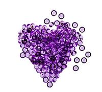 WedDecor 4.5mm Vert Pomme Décorations de Table Acrylique Diamant Cristaux Confettis pour Décoration de Mariage, Vase Remplisseur, Table Centerpiece, 2000 Pièces - Lilas Violet, 2.5mm