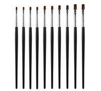 WeddHuis 10 Pièces Pinceaux à Ongles, Pinceaux Gel UV, Set de Pinceaux Nail Art, Pinceaux pour Ongles Acryliques, Accessoires pour Ongles, Pinceaux pour Gel UV, Pinceaux pour Nail Art à Domicile