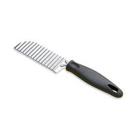 WeddHuis Cutter De Pommes De Terre Onduleux, Trancheuse à Frites, Coupe Frites en Acier Inoxydable, Crinkle Cutter, Couteau Tranches Pomme Terre, Wave Blade pour Carotte, Concombre