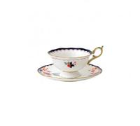 Wedgwood Petite tasse à thé Wonderlust avec soucoupe fleur de jasmin
